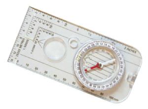 Military Map Compass (click for enlarged image)